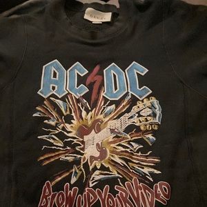 Gucci AC/DC Blow Up Your Video crewneck sweatshirt Men’s M